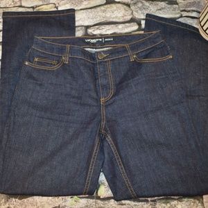 Liz Claiborne Womens Blue Wide Leg Jeans Size 10